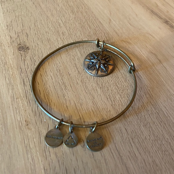 Alex & Ani Bronze Compass Bracelet - Picture 8 of 8